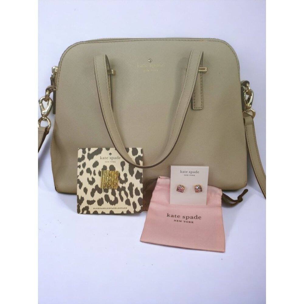 Kate Spade Cedar Street Maise Satchel Taupe Crossbody Bag With New Kate Spade St